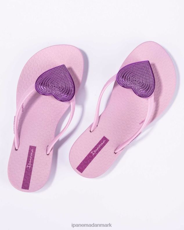 Ipanema k maxi hjerte børn fodtøj lilla prik 6HBZ0339