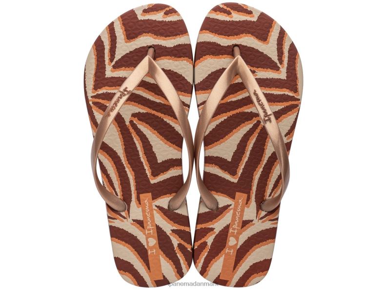 Ipanema animalsk camo print Kvinder fodtøj bronze 6HBZ0170