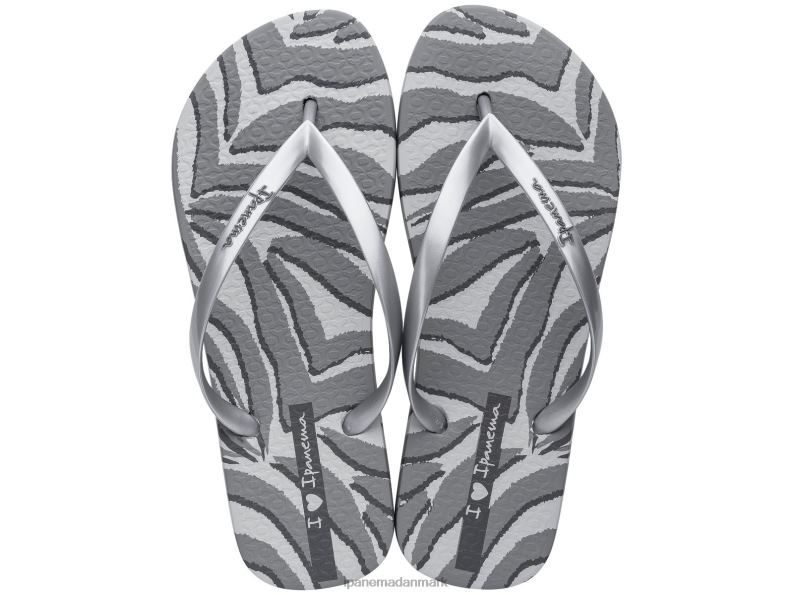 Ipanema animalsk camo print Kvinder fodtøj sølv 6HBZ0171