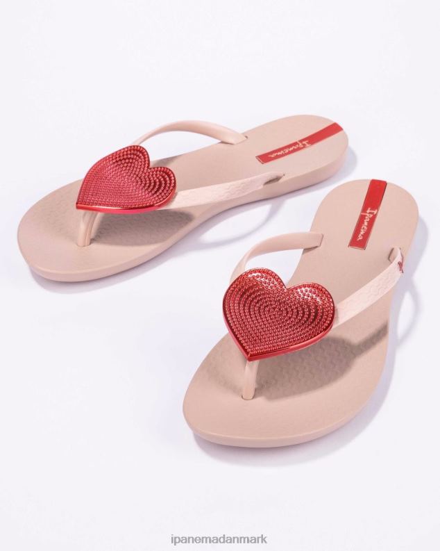 Ipanema maxi hjerte Kvinder fodtøj rød blush prik 6HBZ0208